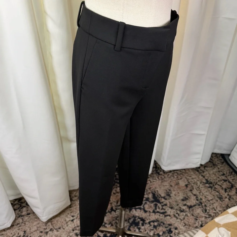 J. Crew ‘Cameron Slim Cropped Pant in Four-Season Stretch’ in Black Size 8